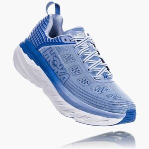 Hoka Blue and White Athletic Shoes